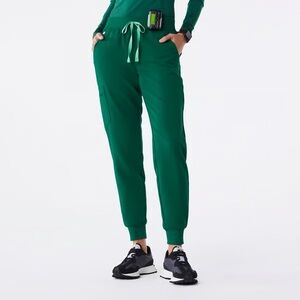 Figs Hunter Green Joggers Medium